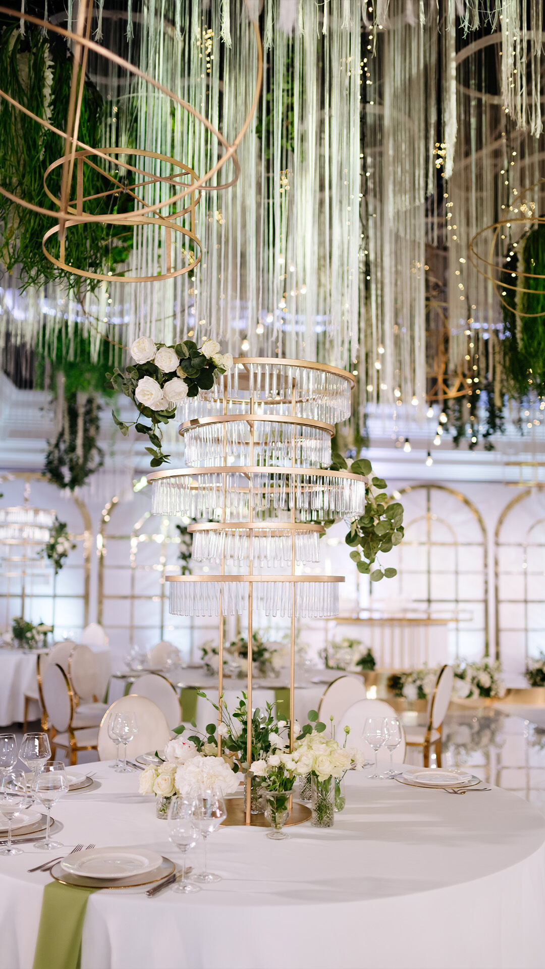 a exiting wedding destination with white theme